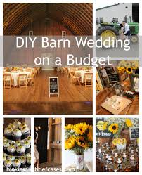 diy barn wedding with sunflowers