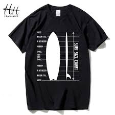 Us 4 96 68 Off Hanhent Surfboards Size Chart Printed T Shirts Men Cotton Summer Casual Style T Shirt Fitness 2017 Fashion Streetwear Tshirt Man In