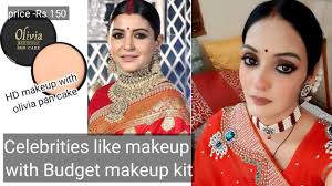 easy makeup red saree makeup