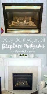 Brass Fireplace Makeover With Spray