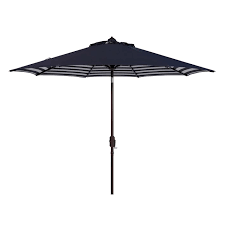 Striped Outdoor Umbrella Navy White
