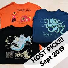 3 Lands End Shirts Octopus Fish Squid Ocean Sea