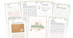 monthly planner printable pdf 2023 and