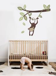 Monkey Wall Decal Hanging On A Branch