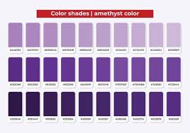 Amethyst Color Shades With Rgb Hex For