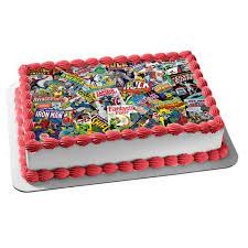 Comic Book Cake Book Cakes Book Cake Marvel Cake gambar png