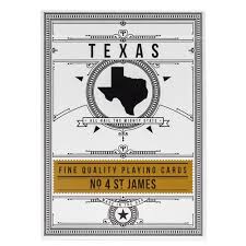 Our playing cards are assembled in london and bring a contemporary twist to the classic english pattern. Texas Luxury Playing Cards No 4 St James