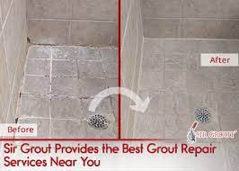 how to fix holes in shower grout