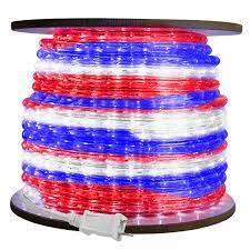 3 8 inch led red white blue rope light