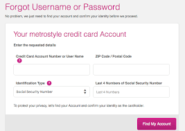 Metrostyle credit card account website. The Metrostyle Credit Card Login Make A Payment