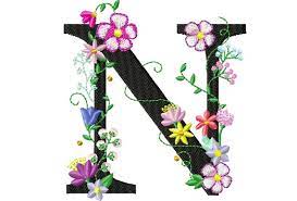 Fl Letter N Garden Flag Monogram