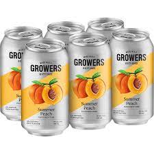 growers summer peach can canadian cider