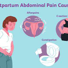 causes of postpartum abdominal pain