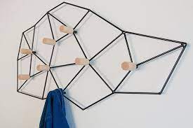 this geometric coat rack could also