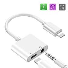 2 In 1 Dual Lighting Headphones 3 5 Mm Aux Jack Charger Adapter Compatible With Apple Iphone 11 Pro Max11 Pro11xs Maxxsxrx88 Plus77 Plusipad Charge And Audio Splitter White Buy