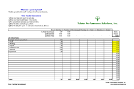 time tracking spreadsheets excel