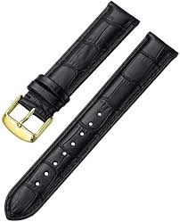 Resident alligator hunting licenses cost $25 alligator skins are soft and they also have a shine on it , it is mainly use3d for handbags and wallets. Amazon Com Istrap Leather Watch Band Alligator Grain Calfskin Replacement Strap Stainless Steel Buckle Bracelet For Men Women 18mm 19mm 20mm 21mm 22mm 24mm Black Brown Watches