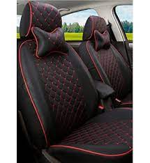 Vp1 Black Red Pu Leather Car Seat Cover