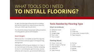 Like vinyl tile, wood vinyl flooring is also waterproof. Flooring Tools Checklist Tools You Need To Install Flooring