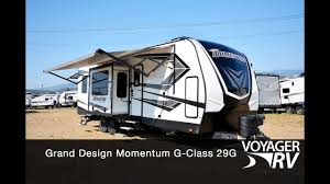 new 2020 grand design momentum g cl 29g toy haulers travel trailers voyager rv centre