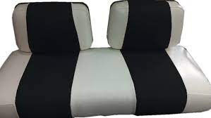 Black Striped Deluxe Golf Cart Seat Covers