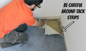 how to remove old carpet without