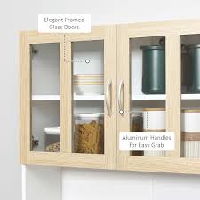 homcom 1 8m kitchen cupboard storage