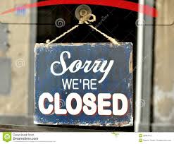 Image result for sorry we are closed