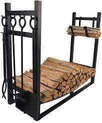 fire beauty fireplace log rack with