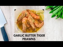 garlic er tiger prawns with lime