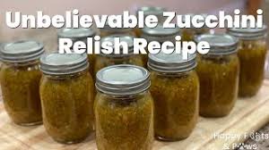 zucchini relish canning recipe you