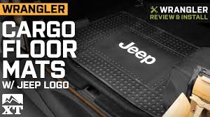 jeep wrangler cargo floor mat with jeep