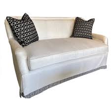 hickory white mid sofa with
