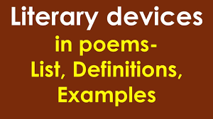 poetic devices literary devices in