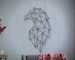 Metal Wall Art Geometric Eagle