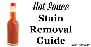 how to remove hot sauce stains