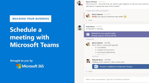 schedule a meeting with microsoft teams