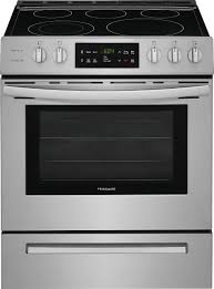 Maybe you would like to learn more about one of these? Frigidaire 30 In Smooth Surface 5 Elements 5 Cu Ft Self Cleaning Freestanding Electric Range Easycare Stainless Steel In The Single Oven Electric Ranges Department At Lowes Com