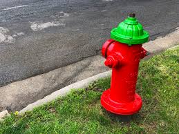 red fire hydrants