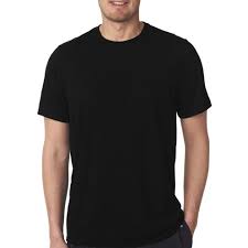 plain black t shirt normal quality