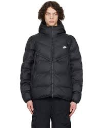 nike black windrunner puffer jacket for
