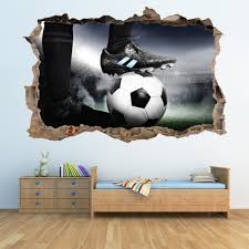 Sports 3d Hole In The Wall Sticker