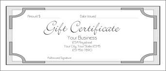 Gift Certificate Template Free Clever Hippo