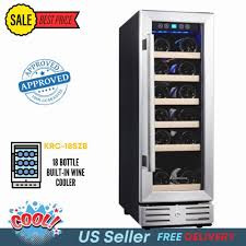 18 bottle built in wine cooler with