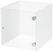 Most of the trade name. Display Cabinet With Glass Door For Ikea Kallax Shelf White Amazon De Home Kitchen