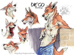 Blotch was born in the rainforest like all the other rainwings; Diego The Dingo By Blotch Furry Art Furry Animal Art