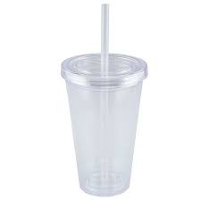 Double Wall Clear Plastic Tumblers 16 Oz
