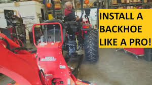 how to install a kioti tractor backhoe