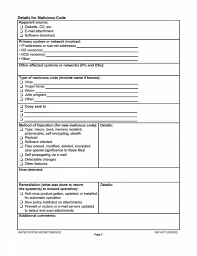 Microsoft Word Security Incident Report Template Uk Nist Cyber