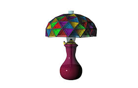 Colored Glass Lampshade Background